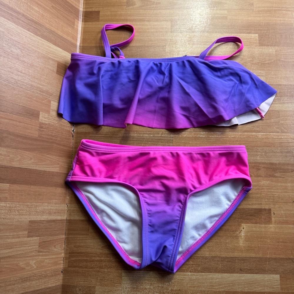 Kami ombre bikini size 12 blue and pink